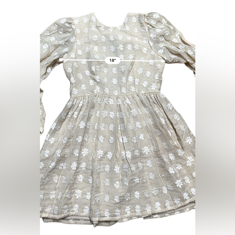 NWT CLC Corey Lynn Calter Divine Ivory Floral V Back Mini Dress Size Large - Picture 13 of 16